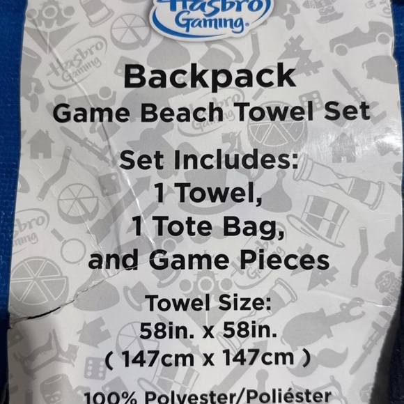 2020 NEW Connect 4 Backpack Game Beach Towel Set 58"x58" Tote Bag & Game Pieces. - Picture 5 of 7
